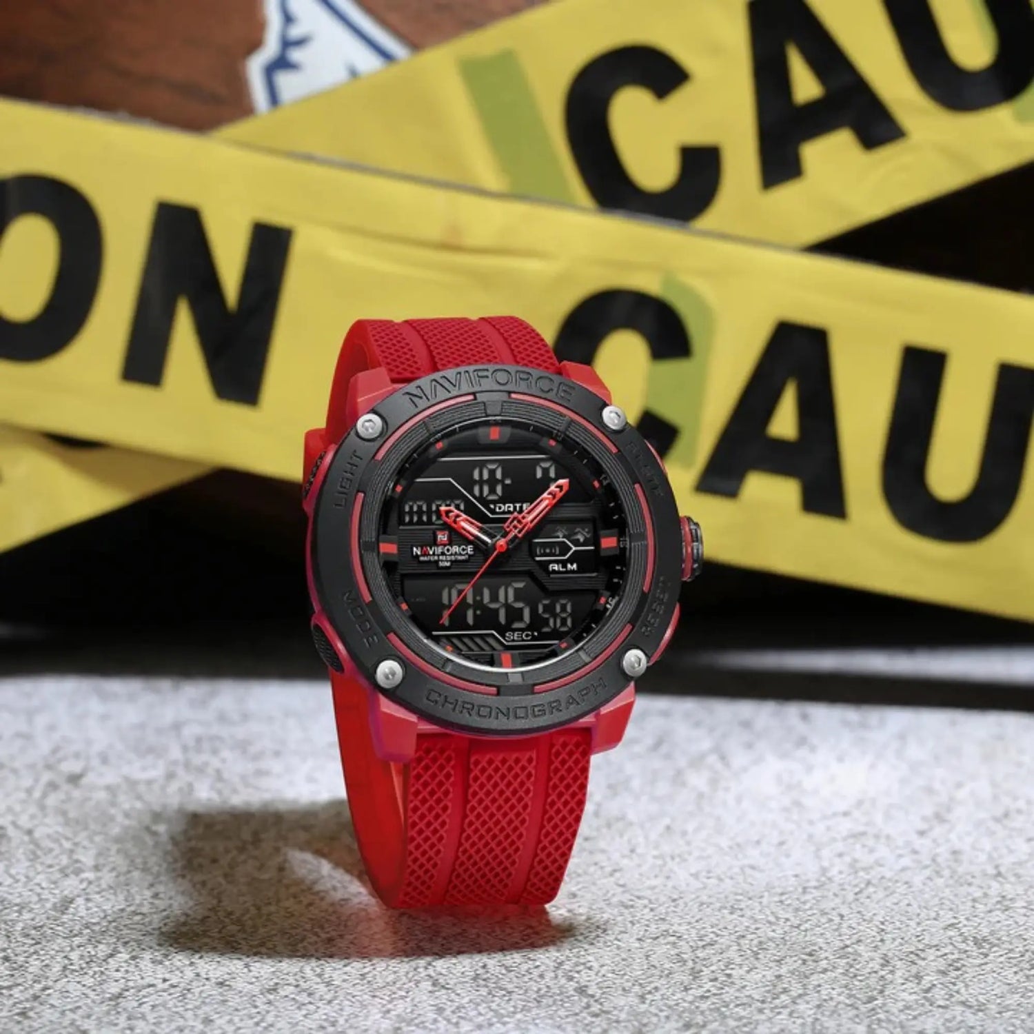 RELOJ ANALOGICO HOMBRE NF7114 NAVIFORCE ROJO CASUAL 1030886 NAVIFORCE