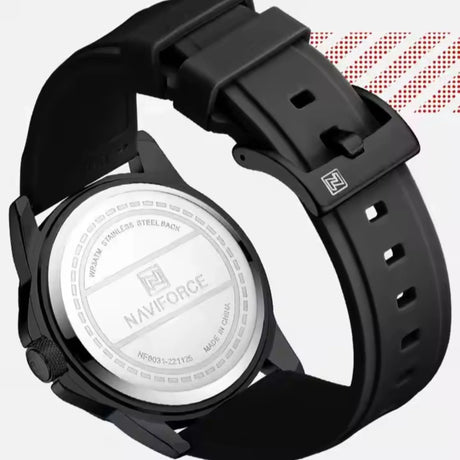 RELOJ ANALOGICO HOMBRE NF8031 NAVIFORCE	NEGRO CASUAL 1030889 NAVIFORCE
