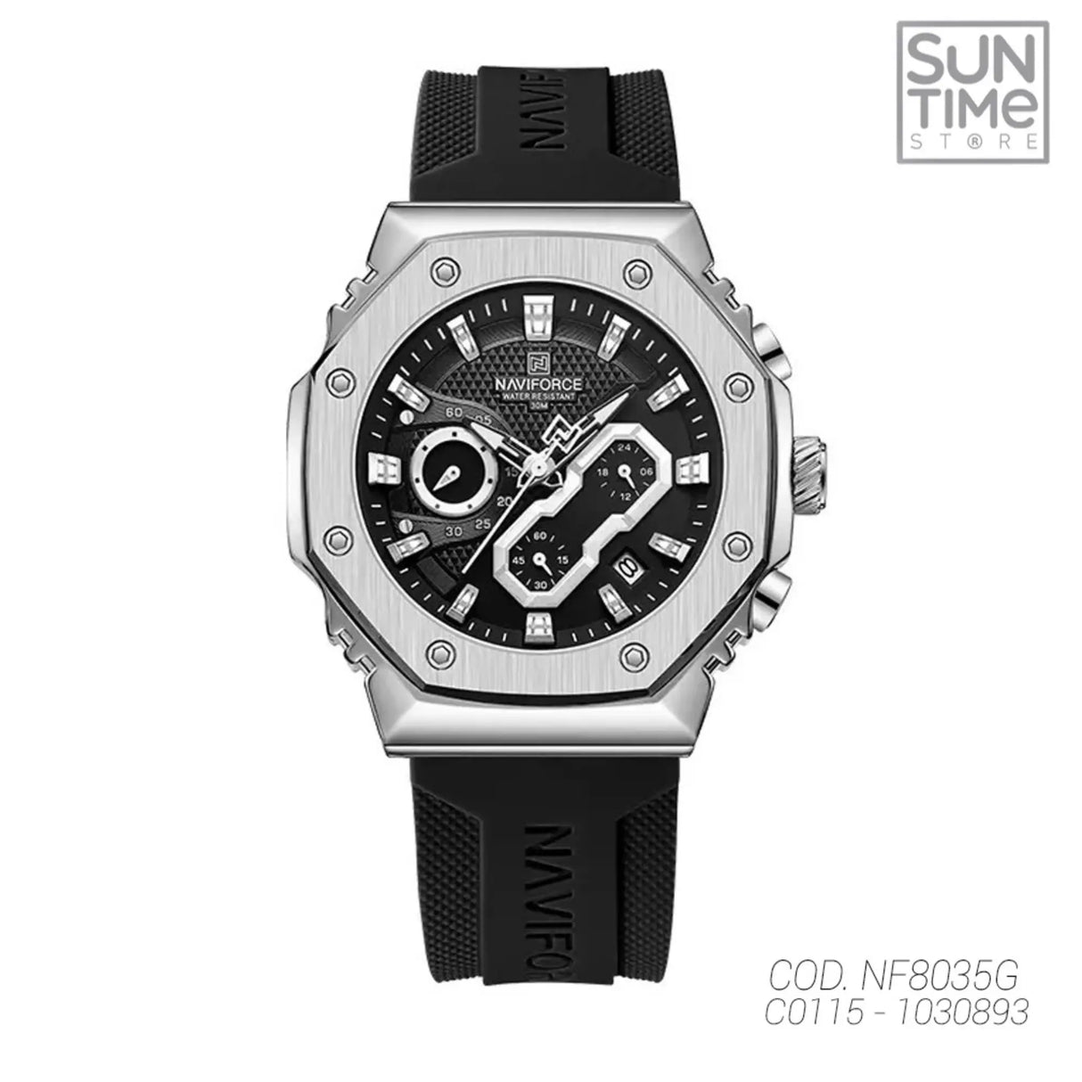 RELOJ ANALOGICO HOMBRE NF8035G NAVIFORCE NEGRO CASUAL 1030893 NAVIFORCE