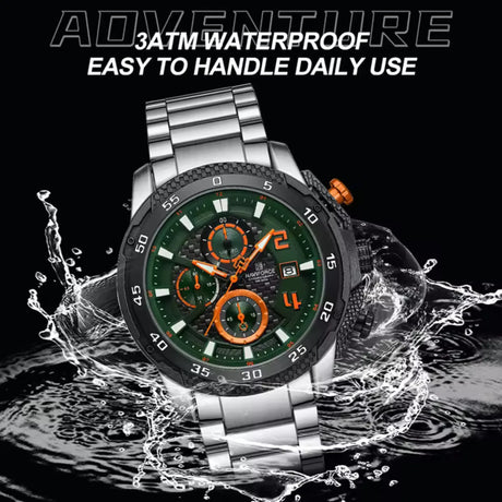 RELOJ ANALOGICO HOMBRE NF8047S NAVIFORCE PLATEADO CLASICO 1030896 NAVIFORCE