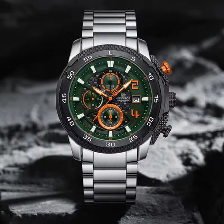 RELOJ ANALOGICO HOMBRE NF8047S NAVIFORCE PLATEADO CLASICO 1030896 NAVIFORCE