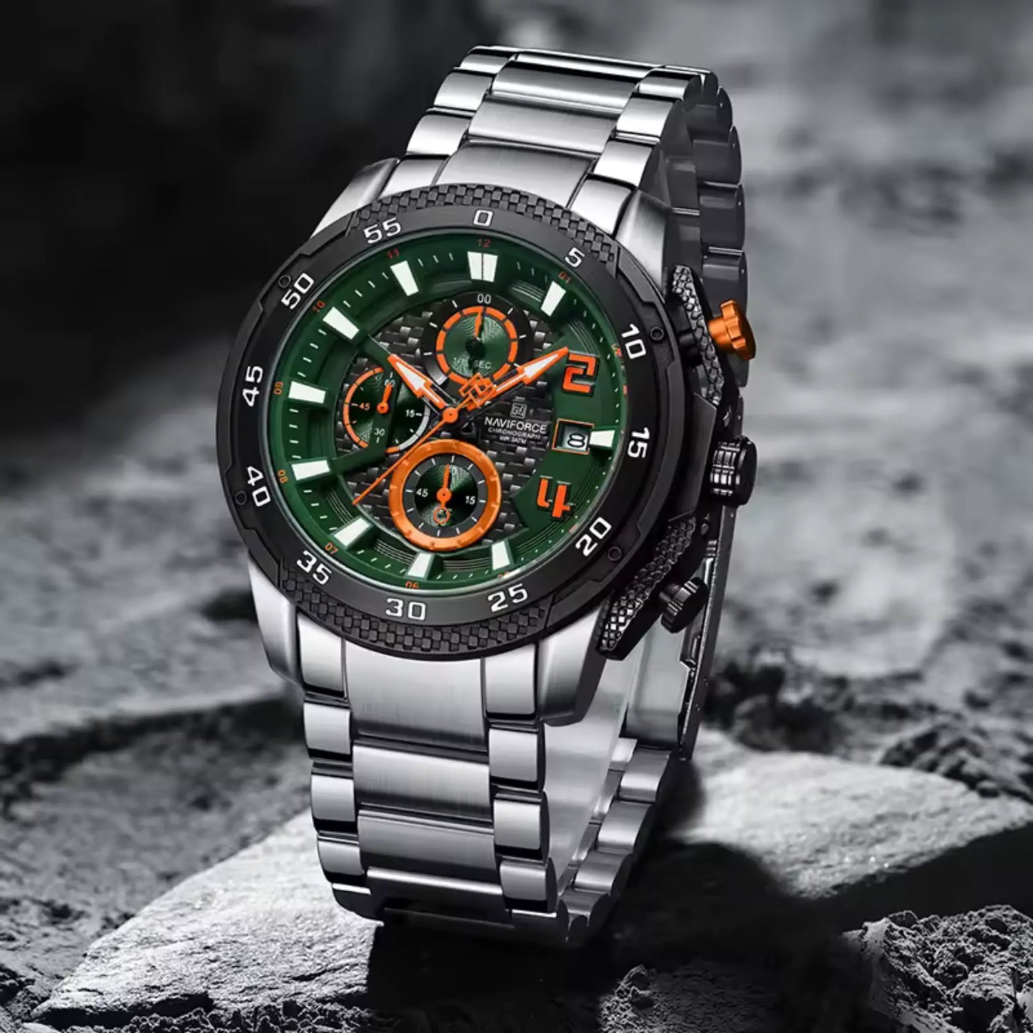 RELOJ ANALOGICO HOMBRE NF8047S NAVIFORCE PLATEADO CLASICO 1030896 NAVIFORCE
