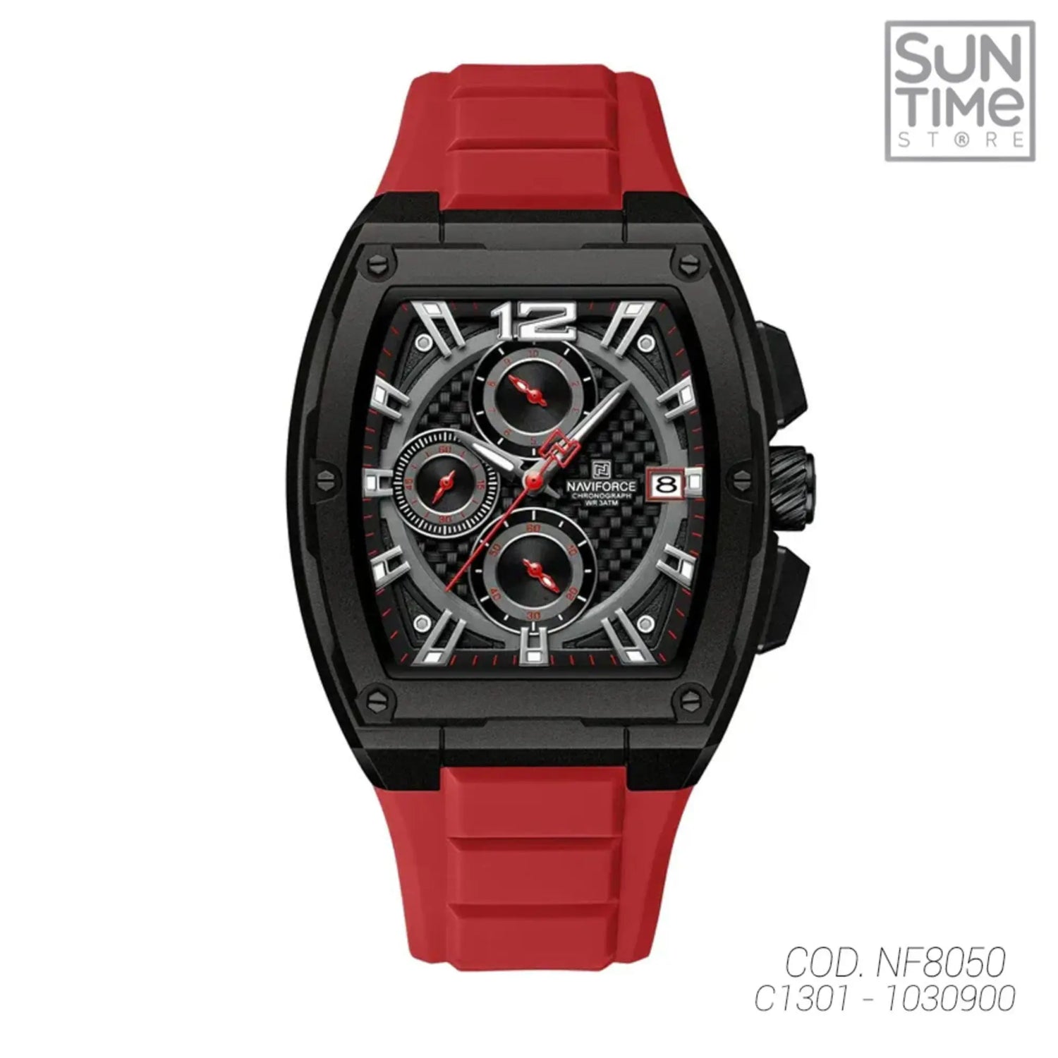 RELOJ ANALOGICO HOMBRE NF8050 NAVIFORCE ROJO CASUAL 1030900 NAVIFORCE