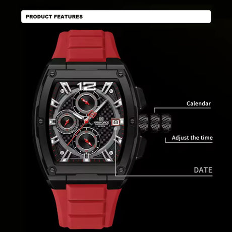 RELOJ ANALOGICO HOMBRE NF8050 NAVIFORCE ROJO CASUAL 1030900 NAVIFORCE