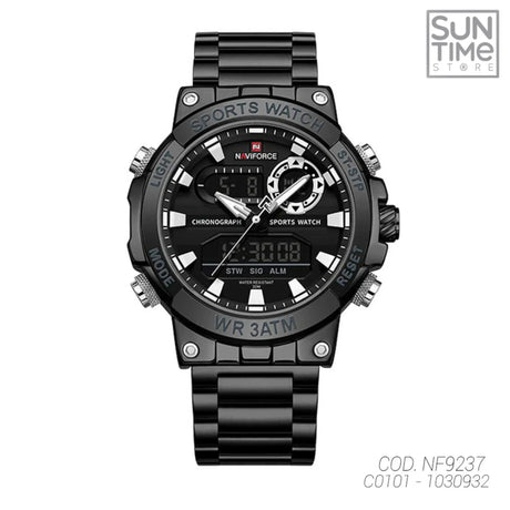 RELOJ ANALOGICO HOMBRE NF9237 NAVIFORCE NEGRO CASUAL 1030932 NAVIFORCE