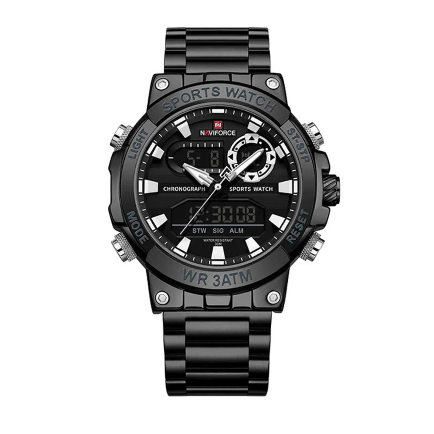 RELOJ ANALOGICO HOMBRE NF9237 NAVIFORCE NEGRO CASUAL 1030932 NAVIFORCE