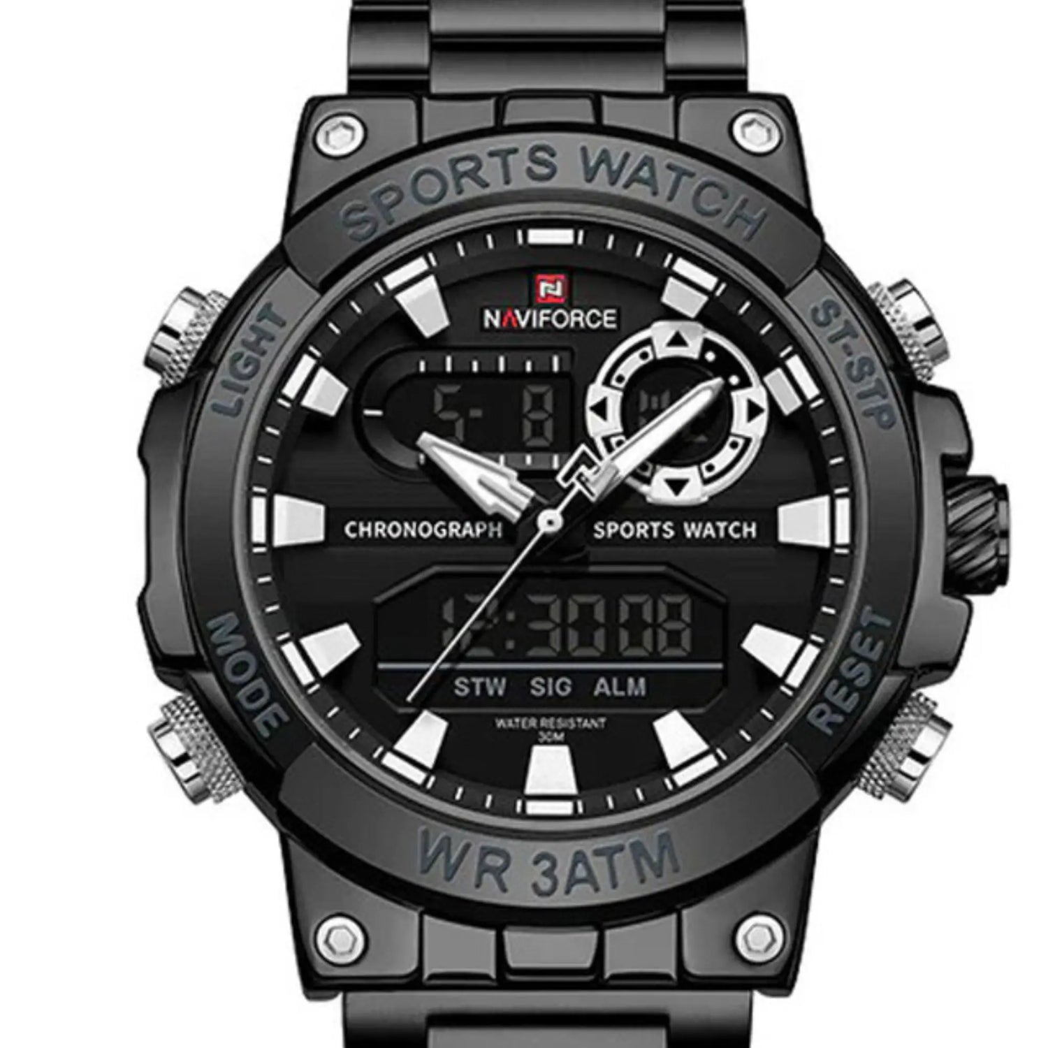 RELOJ ANALOGICO HOMBRE NF9237 NAVIFORCE NEGRO CASUAL 1030932 NAVIFORCE