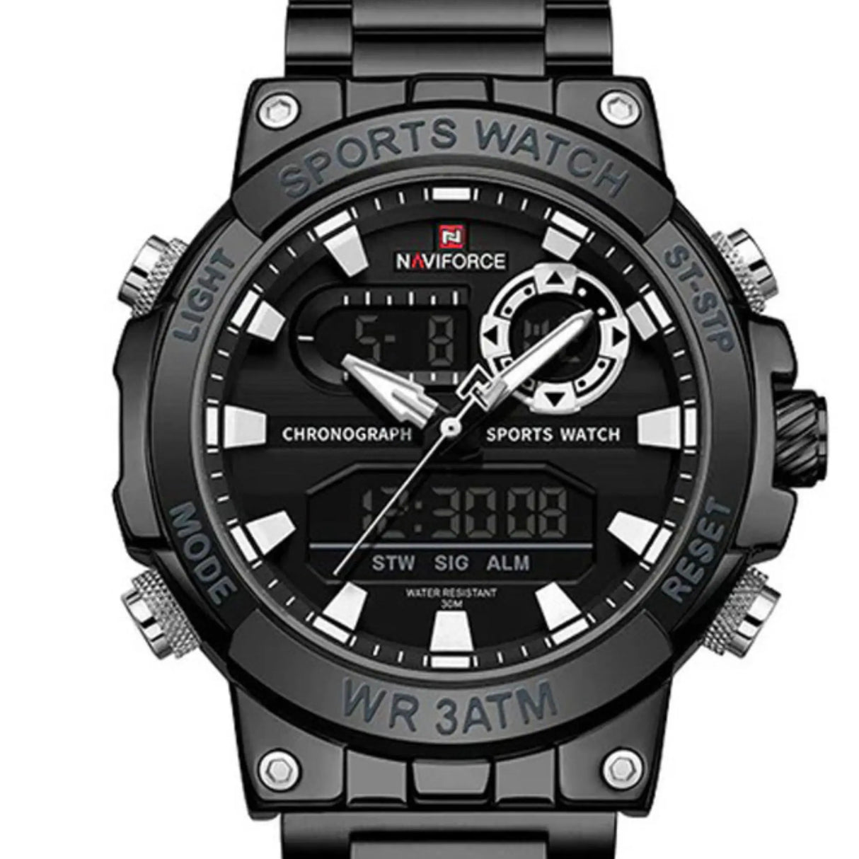 RELOJ ANALOGICO HOMBRE NF9237 NAVIFORCE NEGRO CASUAL 1030932 NAVIFORCE