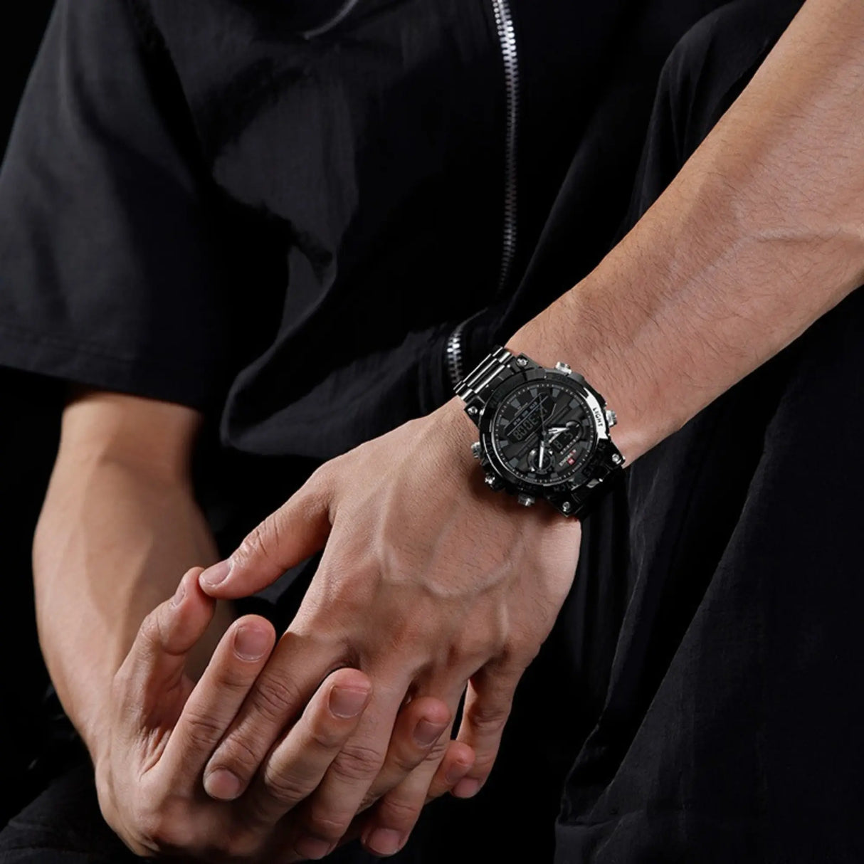 RELOJ ANALOGICO HOMBRE NF9237 NAVIFORCE NEGRO CASUAL 1030932 NAVIFORCE