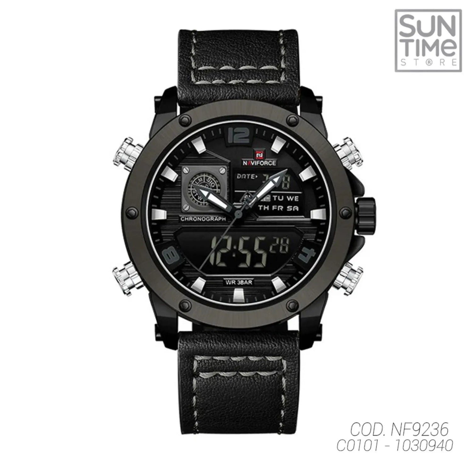 RELOJ ANALOGICO-DIGITAL HOMBRE NF9236 NAVIFORCE	NEGRO CASUAL 1030940 NAVIFORCE