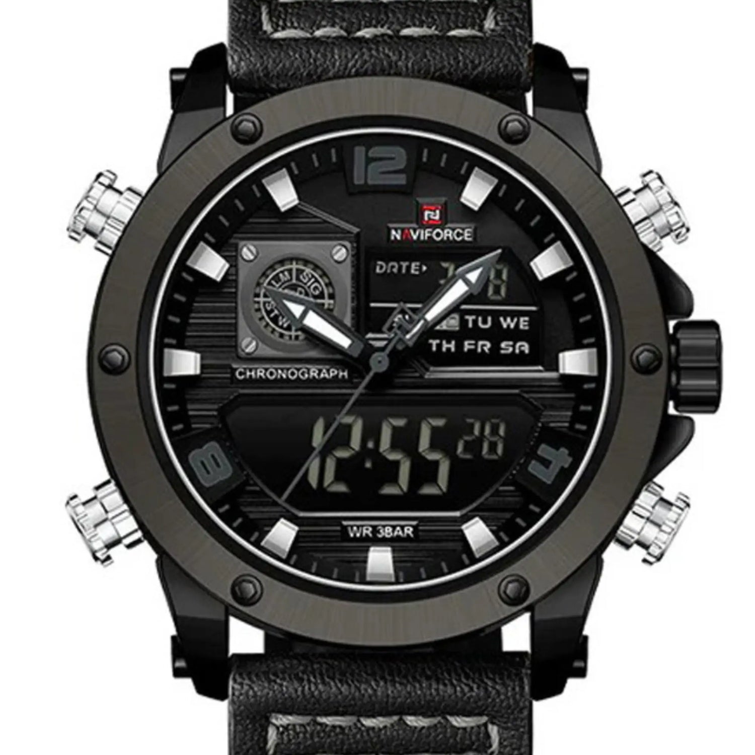 RELOJ ANALOGICO-DIGITAL HOMBRE NF9236 NAVIFORCE	NEGRO CASUAL 1030940 NAVIFORCE