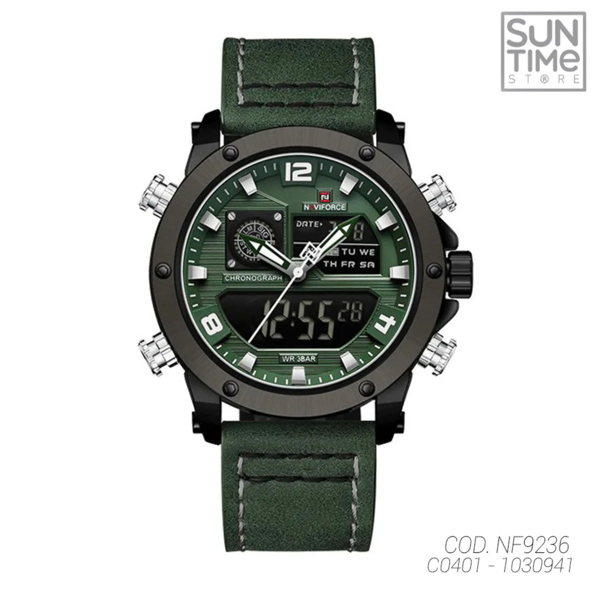 RELOJ ANALOGICO-DIGITAL HOMBRE NF9236 NAVIFORCE VERDE CASUAL 1030941 NAVIFORCE