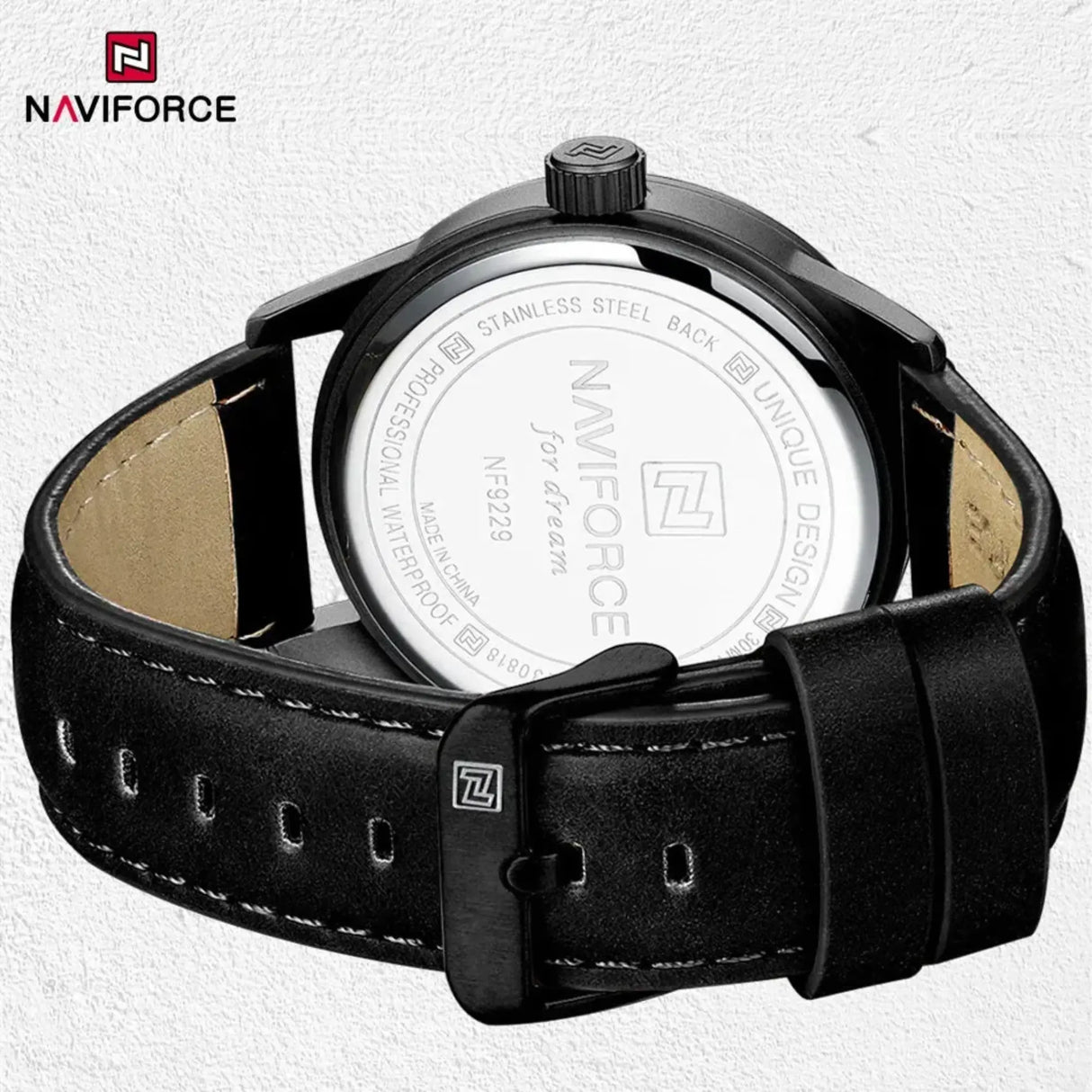 RELOJ ANALOGICO HOMBRE NF9229 NAVIFORCE NEGRO CASUAL 1030928 NAVIFORCE