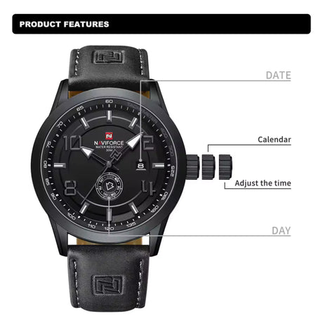 RELOJ ANALOGICO HOMBRE NF9229 NAVIFORCE GRIS CASUAL 1030930 NAVIFORCE