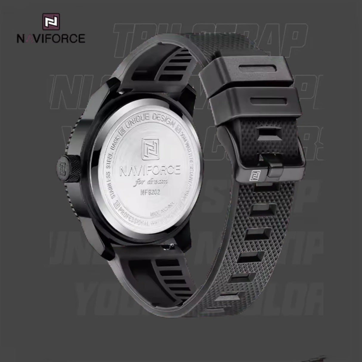 RELOJ ANALOGICO HOMBRE NF9202T NAVIFORCE NEGRO CASUAL 1030926 NAVIFORCE