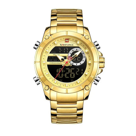 RELOJ ANALOGICO-DIGITAL HOMBRE NF9163 NAVIFORCE DORADO CLASICO 1030938 NAVIFORCE