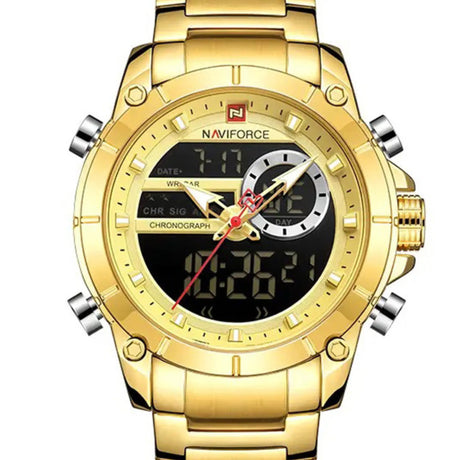 RELOJ ANALOGICO-DIGITAL HOMBRE NF9163 NAVIFORCE DORADO CLASICO 1030938 NAVIFORCE