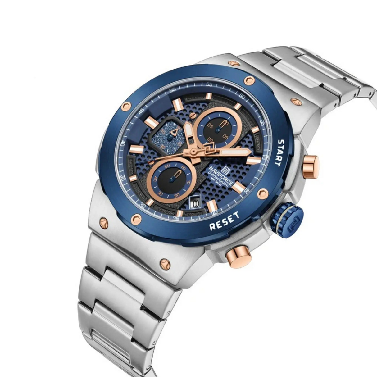 RELOJ ANALOGICO HOMBRE NF8072 NAVIFORCE PLATEADO CLASICO 1030923 NAVIFORCE