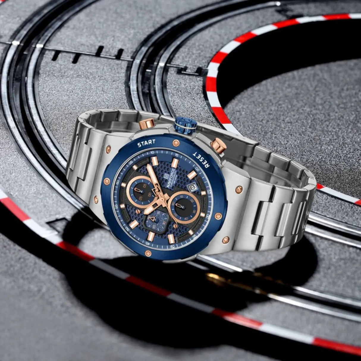 RELOJ ANALOGICO HOMBRE NF8072 NAVIFORCE PLATEADO CLASICO 1030923 NAVIFORCE
