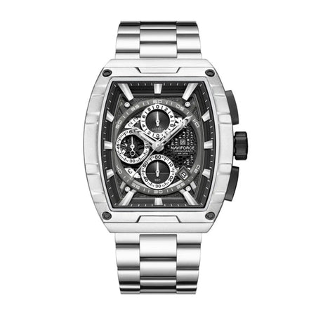 RELOJ ANALOGICO HOMBRE NF8066 NAVIFORCE PLATEADO CLASICO 1030920 NAVIFORCE