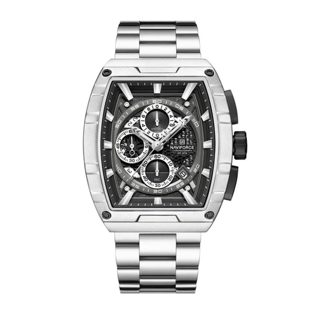 RELOJ ANALOGICO HOMBRE NF8066 NAVIFORCE PLATEADO CLASICO 1030920 NAVIFORCE