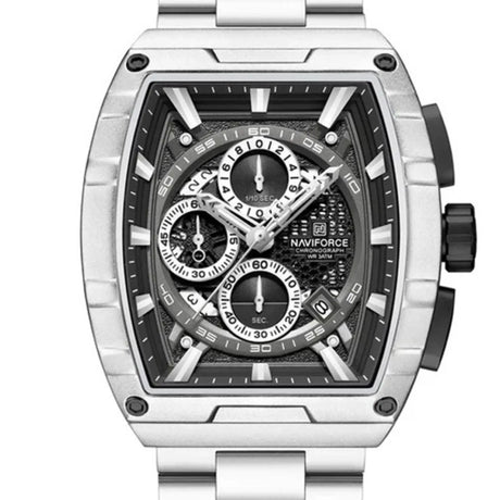 RELOJ ANALOGICO HOMBRE NF8066 NAVIFORCE PLATEADO CLASICO 1030920 NAVIFORCE