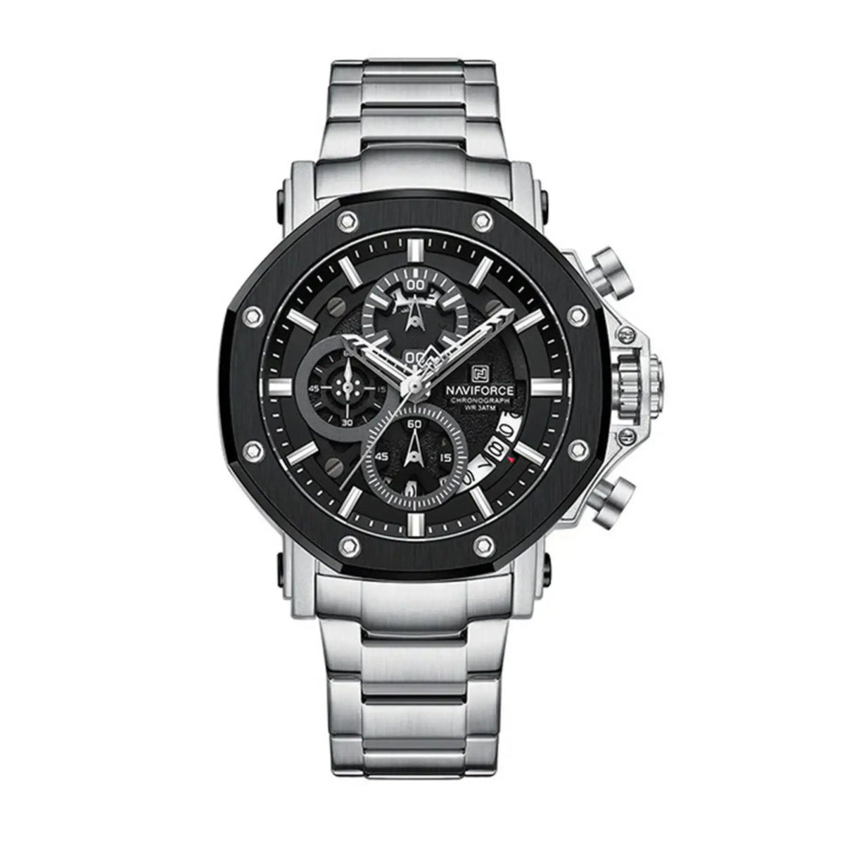 RELOJ ANALOGICO HOMBRE NF8065 NAVIFORCE PLATEADO CLASICO 1030917 NAVIFORCE