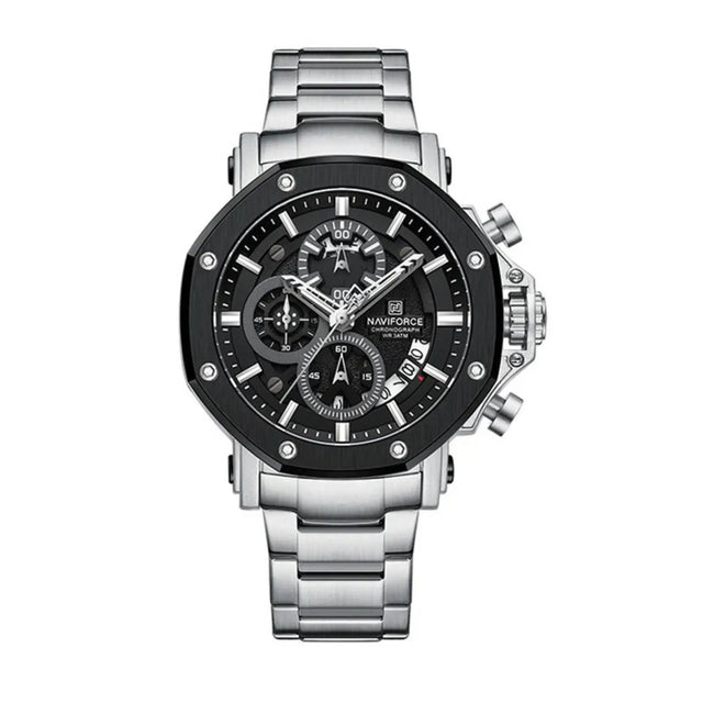 RELOJ ANALOGICO HOMBRE NF8065 NAVIFORCE PLATEADO CLASICO 1030917 NAVIFORCE