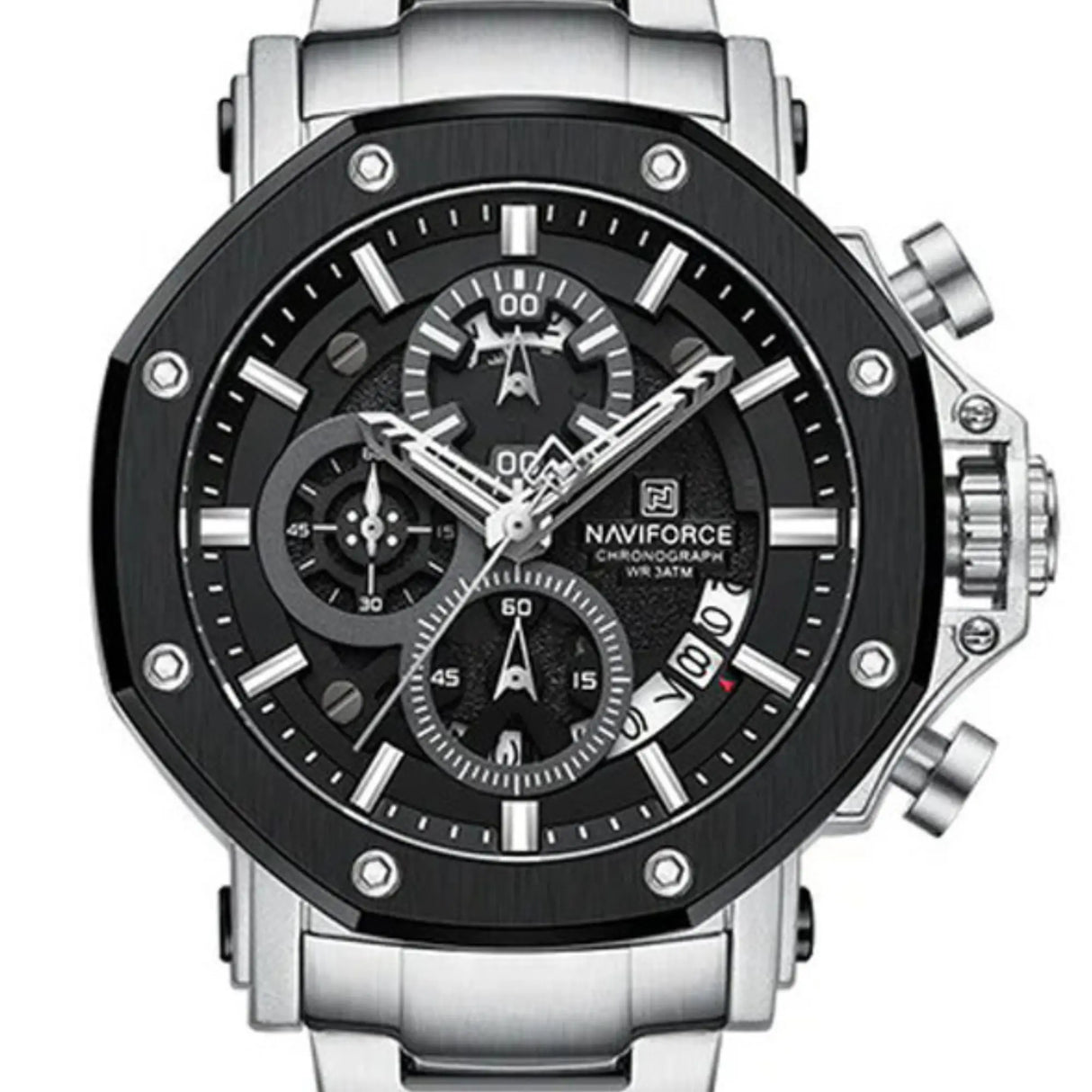 RELOJ ANALOGICO HOMBRE NF8065 NAVIFORCE PLATEADO CLASICO 1030917 NAVIFORCE