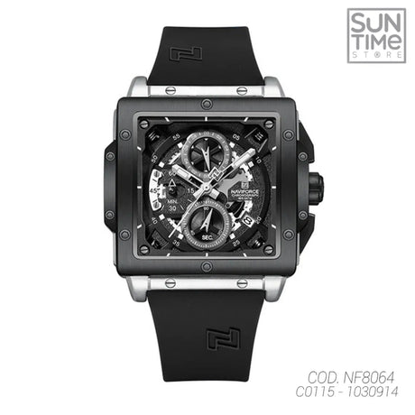 RELOJ ANALOGICO HOMBRE NF8064 NAVIFORCE NEGRO CASUAL 1030914 NAVIFORCE