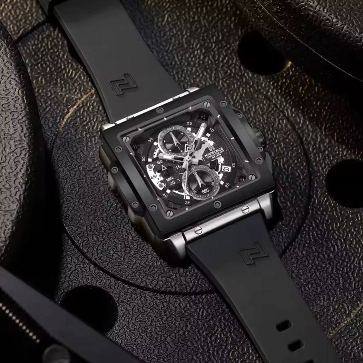 RELOJ ANALOGICO HOMBRE NF8064 NAVIFORCE NEGRO CASUAL 1030914 NAVIFORCE