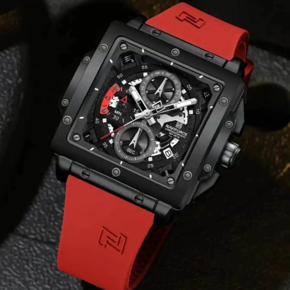 RELOJ ANALOGICO HOMBRE NF8064 NAVIFORCE ROJO CASUAL 1030913 NAVIFORCE