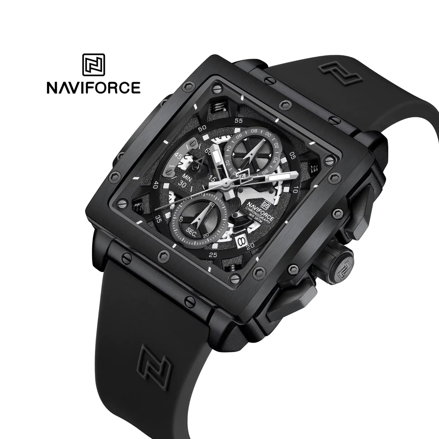 RELOJ ANALOGICO HOMBRE NF8064 NAVIFORCE NEGRO CASUAL 1030915 NAVIFORCE