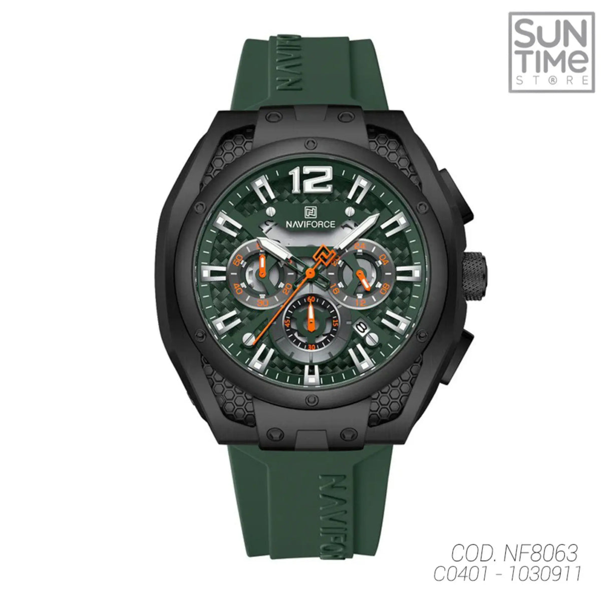 RELOJ ANALOGICO HOMBRE NF8063 NAVIFORCE VERDE CASUAL 1030911 NAVIFORCE