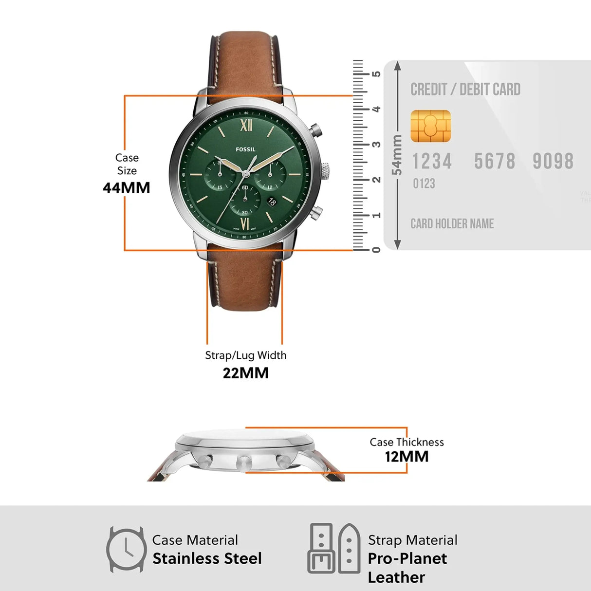 RELOJ ANALOGICO HOMBRE FS5963 FOSSIL	MARRON CASUAL 1031034 - SUNTIMESTORE.COM