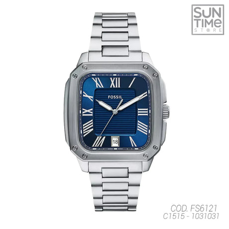 RELOJ ANALOGICO HOMBRE FS6121 FOSSIL PLATEADO CLASICO 1031031 - SUNTIMESTORE.COM