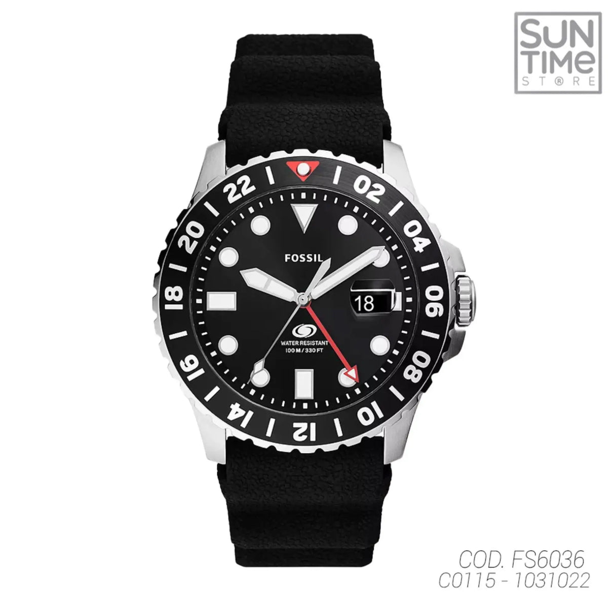 RELOJ ANALOGICO HOMBRE FS6036 FOSSIL	NEGRO CLASICO 1031022 FOSSIL