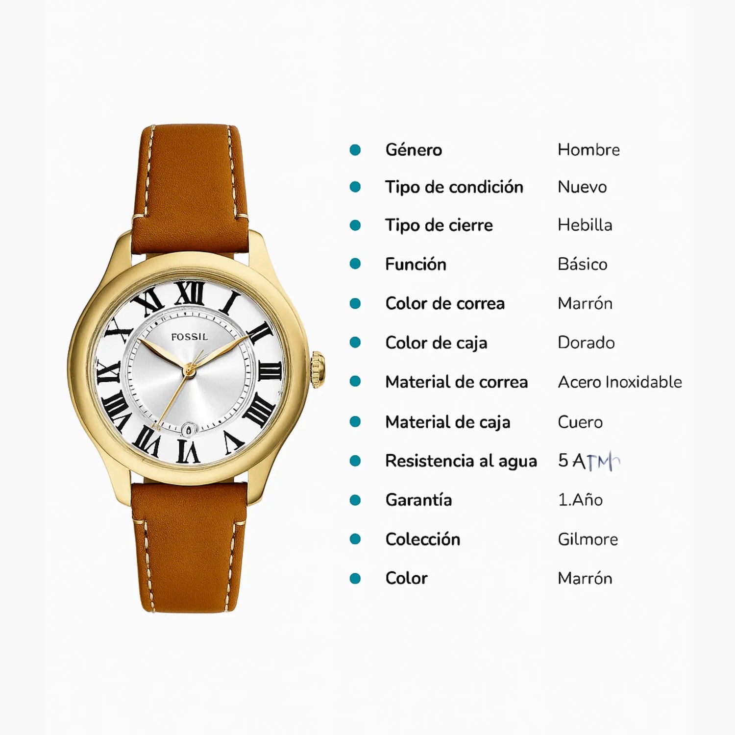 RELOJ ANALOGICO MUJER ES5397 FOSSIL MARRON CASUAL 1031016 FOSSIL
