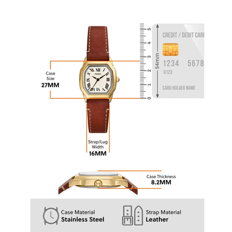 RELOJ ANALOGICO MUJER ES5364 FOSSIL MARRON CASUAL 1031014 FOSSIL