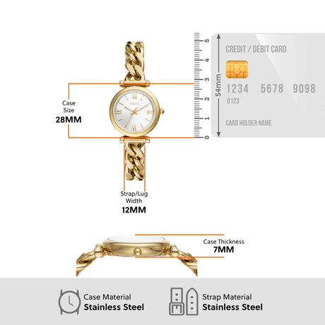 RELOJ ANALOGICO MUJER ES5329 FOSSIL DORADO CASUAL 1031011 - SUNTIMESTORE.COM
