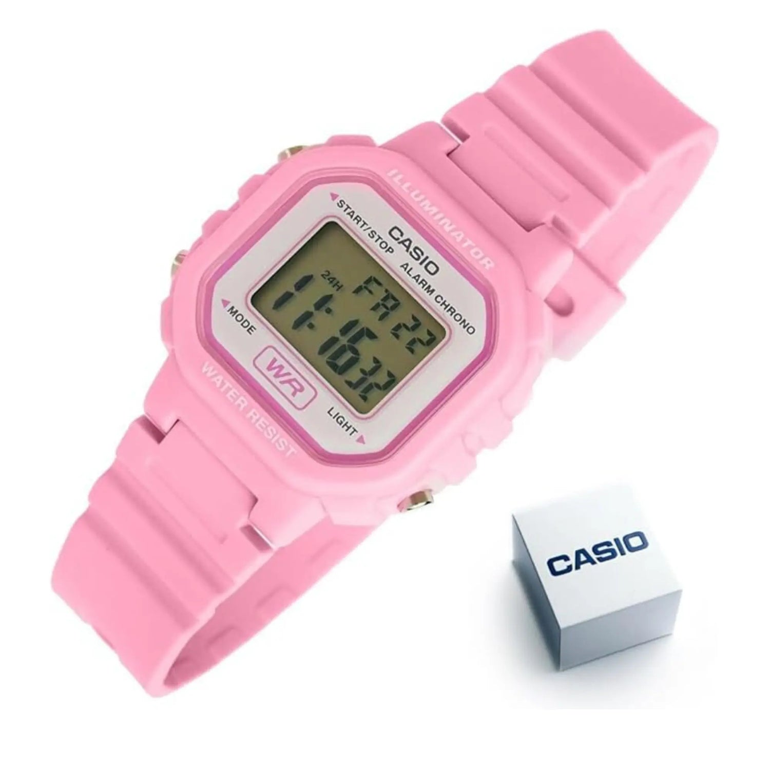 RELOJ DIGITAL MUJER LA-20WH-4A1CF CASIO ROSA SPORT 1030128 CASIO