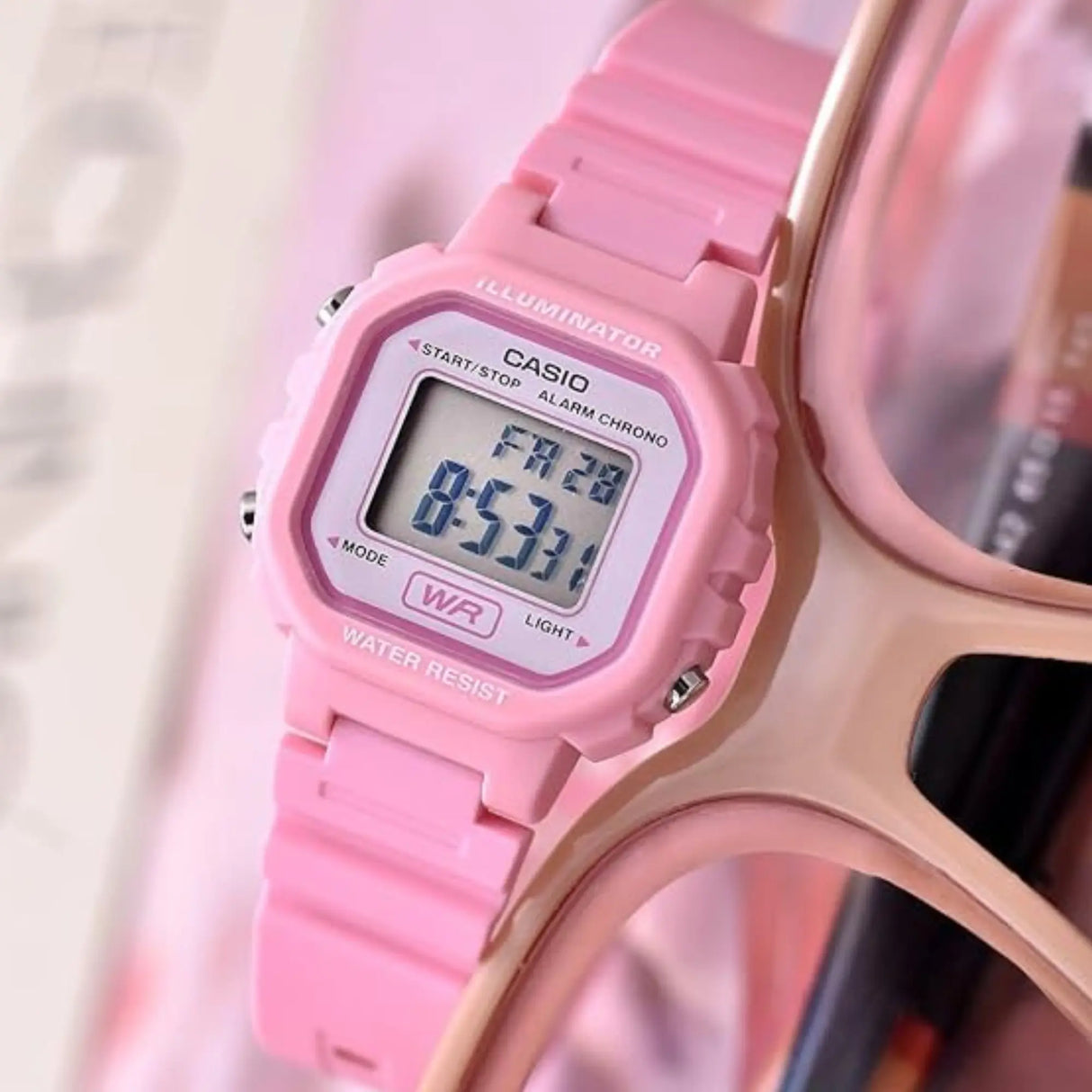 RELOJ DIGITAL MUJER LA-20WH-4A1CF CASIO ROSA SPORT 1030128 CASIO