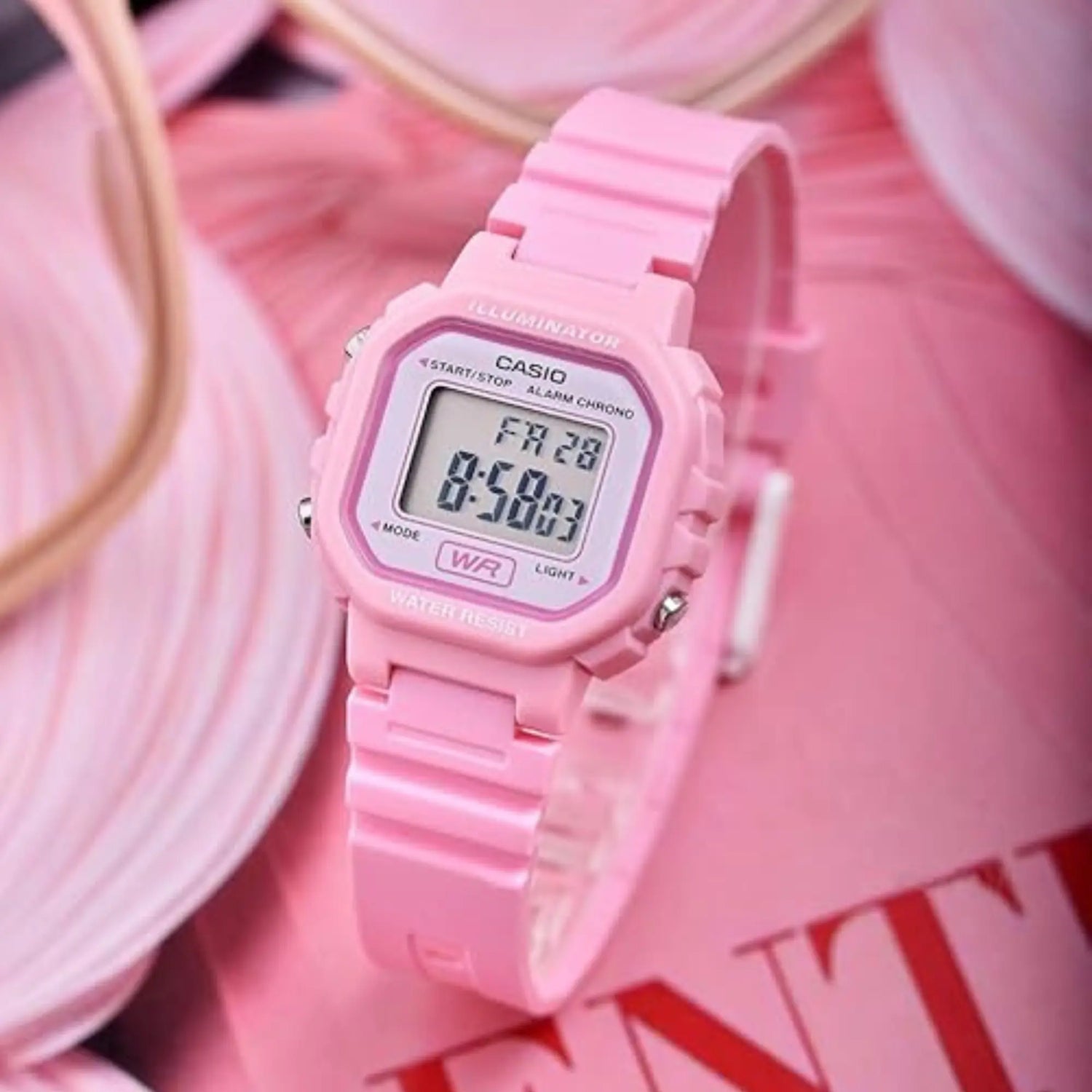 RELOJ DIGITAL MUJER LA-20WH-4A1CF CASIO ROSA SPORT 1030128 CASIO