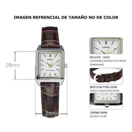 RELOJ ANALOGICO MUJER LTP-V007L-9EUDF CASIO MARRON CASUAL 1030155 CASIO