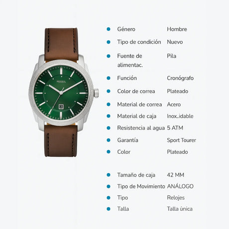 RELOJ ANALOGICO HOMBRE FS6085 FOSSIL	MARRON CASUAL 1031027 - SUNTIMESTORE.COM