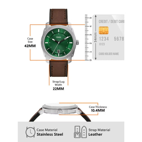 RELOJ ANALOGICO HOMBRE FS6085 FOSSIL	MARRON CASUAL 1031027 - SUNTIMESTORE.COM