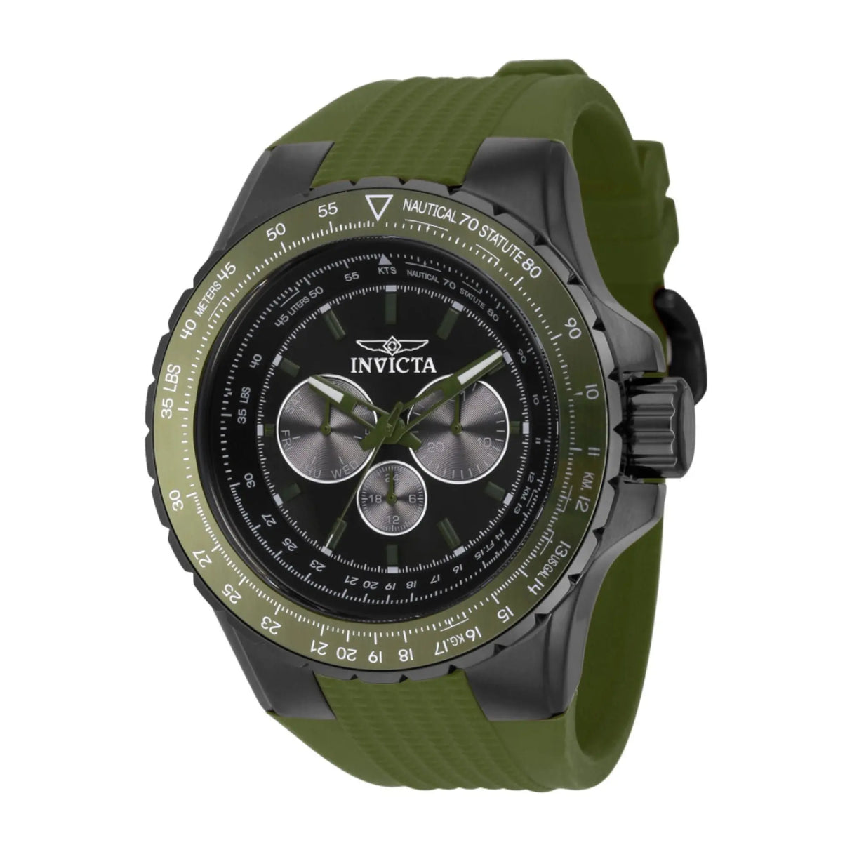 RELOJ ANALOGICO HOMBRE 39302 INVICTA AVIATOR	VERDE SPORT INVICTA