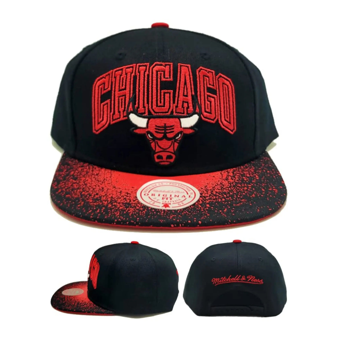 GORRA MITCHELL AND NESS  NBA RE-TAKE SNAPBACK BULLS  6HSSSH21340-CBUBLCK - SUNTIMESTORE.COM
