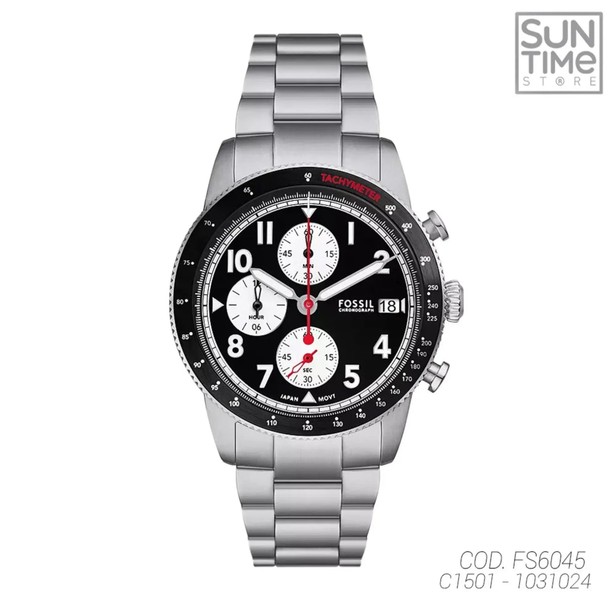 RELOJ ANALOGICO HOMBRE FS6045 FOSSIL	PLATEADO CLASICO 1031024 FOSSIL