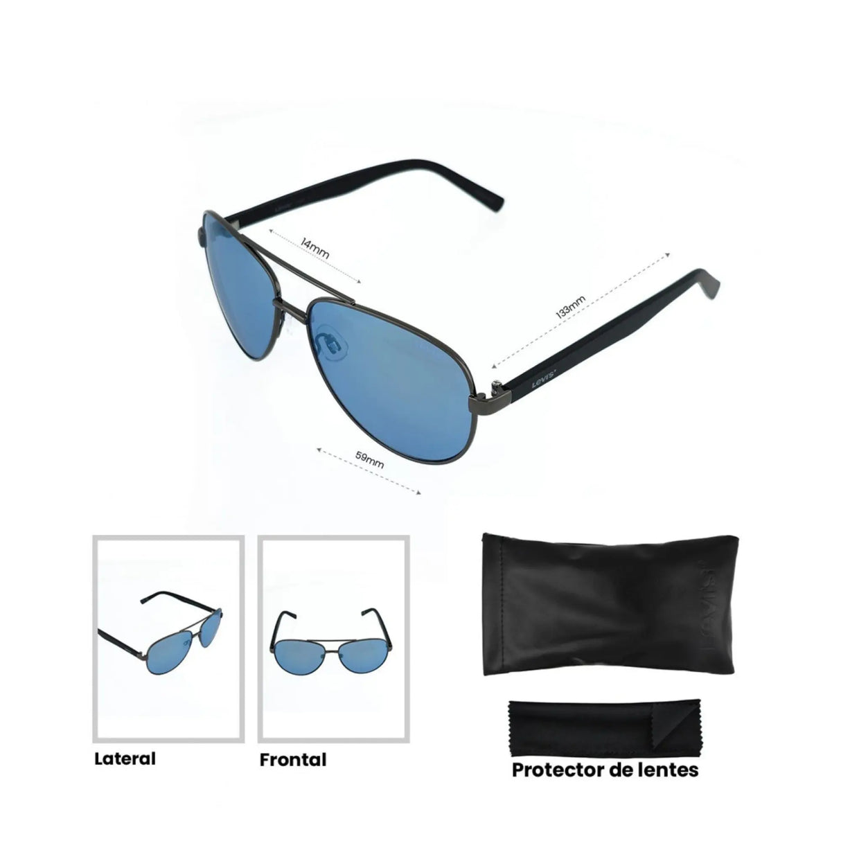LENTES DE SOL UV400 HOMBRE X14029 LEVIS LEVI'S